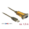 DELOCK USB 2.0 Type-A male > 1xSerial RS-232 DB9 extended temperature range