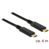 DELOCK USB 2.0 Type-C -> Type-C kábel 4m (fekete) (DL85206)