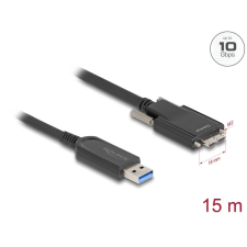 DELOCK USB 3.0 15m 83217 kábel és adapter