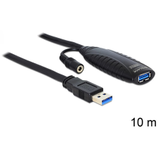 DELOCK USB 3.0 Hosszabbító Fekete 10m 83415 kábel és adapter