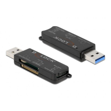 DELOCK USB 3.0 SD/MicroSD/MS kártyaolvasó (91757) (delock91757) kártyaolvasó