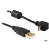 DELOCK USB-A apa > USB micro-B apa kábel 90°-ban forgatott fel/le  (83148) (83148)