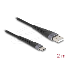 DELOCK USB-A to USB-C cable 2m Black 81122 kábel és adapter