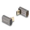 DELOCK USB-adapter 40 Gb/s USB Type-C  PD 3.0 100 W  8K 60 Hz szürke (60054)