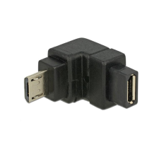 DELOCK USB Adapter Delock micro B -> micro B St/Bu 90° unten (65668) kábel és adapter