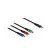 DELOCK USB-C 3in1 töltőkábel
