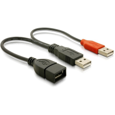 DELOCK USB data- and power cable 22,5cm kábel és adapter