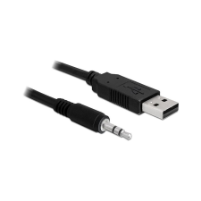 DELOCK USB Kabel A -> 3,5mm 3Pin 1.80m (5 V) TTL (83115) kábel és adapter