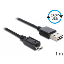 DELOCK USB Micro USB Átalakító Fekete 1m 83366 kábel és adapter