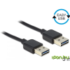 DELOCK USB Összekötő Fekete 3m 83462