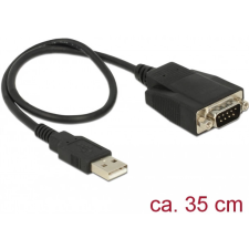 DELOCK USB Soros Átalakító Fekete 35cm 62958 kábel és adapter