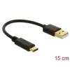 DELOCK USB Type-C 0,15m Black