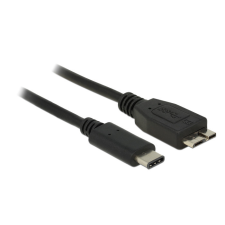 DELOCK USB (USB 3.1, Gen 2) USB Type-C dugó &gt; USB Micro-B típusú dugó 0,5m Black kábel és adapter