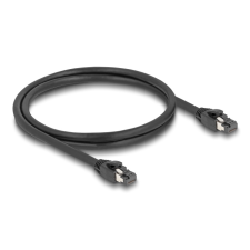 DELOCK UTP Cat8.1 Patch kábel 1m - Fekete kábel és adapter