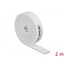 DELOCK Velcro fehér ragasztó szalag guriga Hx 2 m x Sz 15 mm villanyszerelés