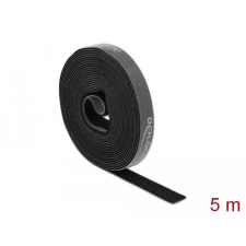 DELOCK Velcro fekete ragasztó szalag guriga Hx 5 m x Sz 15 mm villanyszerelés