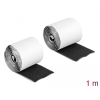 DELOCK Velcro öntapadó tépőzáras szalag-szett, H 1 m és Sz 50 mm fekete