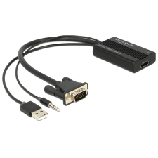 DELOCK - VGA to HDMI audió funkcióval adapter - 62597 kábel és adapter