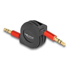 DELOCK Visszahúzható audio kábel 3,5 mm jack apa  - apa 90 cm (85369) kábel és adapter