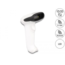 DELOCK vonalkódolvasó 1D és 2D 2,4 GHz / Bluetooth / USB (90587) (del90587) vonalkódolvasó