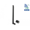 DELOCK WLAN 802.11 a/ax/a/b/g/n antenna RP-SMA-dugó 5 dBi 20 cm kétirányú, billenő kapcsolással, rug