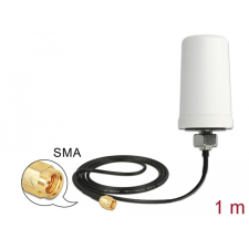 DELOCK WLAN 802.11 ac/a/h/b/g/n antenna SMA dugó 1,4 - 3,0 dBi mindenirányú csatlakozó kábellel egyéb hálózati eszköz