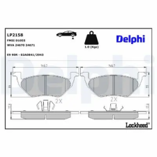 DELPHI fékbetétkészlet, tárcsafék LP2158 autóalkatrész