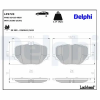 DELPHI fékbetétkészlet, tárcsafék LP3723