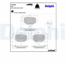 DELPHI fékbetétkészlet, tárcsafék LP3940 autóalkatrész