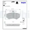 DELPHI fékbetétkészlet, tárcsafék LP429