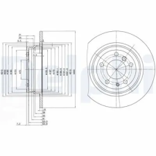 DELPHI féktárcsa BG2431 autóalkatrész