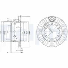 DELPHI féktárcsa BG3399 autóalkatrész
