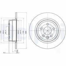DELPHI féktárcsa BG3550 autóalkatrész