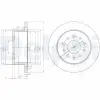 DELPHI féktárcsa BG3853
