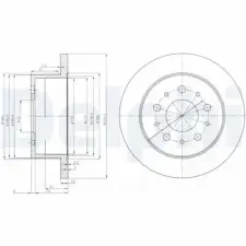DELPHI féktárcsa BG3853 autóalkatrész