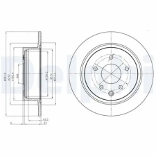 DELPHI féktárcsa BG4108C autóalkatrész