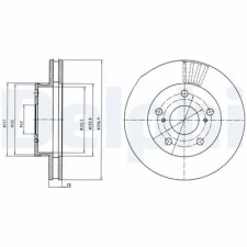 DELPHI féktárcsa BG4181 autóalkatrész