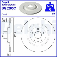 DELPHI féktárcsa BG5285C autóalkatrész