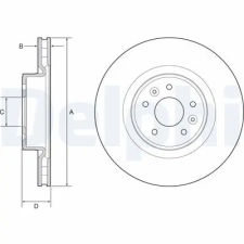 DELPHI féktárcsa BG9232C autóalkatrész