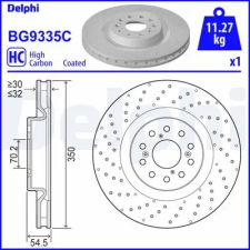 DELPHI féktárcsa BG9335C autóalkatrész