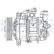 DELPHI kompresszor, klíma CS20504 autóalkatrész