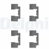 DELPHI tartozékkészlet, tárcsafékbetét LX0481