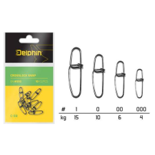 Delphin Crosslock snap C-03 BN/00 kapocs 10db horgászkiegészítő