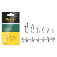 Delphin Fastlock Snap C-01 BN/3 10db horgászkiegészítő