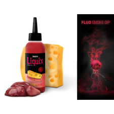 Delphin Fluo dip D SNAX LiquiX /100ml - Sajt - máj horgászkiegészítő