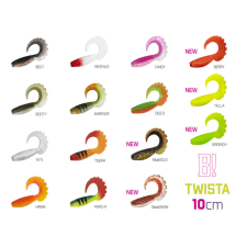 Delphin Gumihal Delphin TWISTA UVs / 5db - 10cm/MudGOLD csali