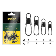  Delphin Japan snap kapocs 10db #3 10kg horgászkiegészítő