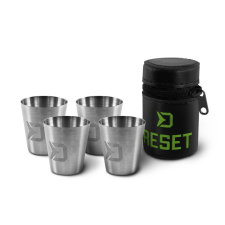 Delphin Reset 4in1 Kupica 3Cent Set - rozsdamentes acél 4db pohár készlet (101002394) ajándéktárgy