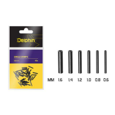 Delphin Single Crimps 40db 0,8mm, roppantó (krimpelő) cső horgászkiegészítő