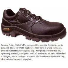 Delta Cipő pigmentált hasíték bőr kétrétegű PU talp kompozit black 40